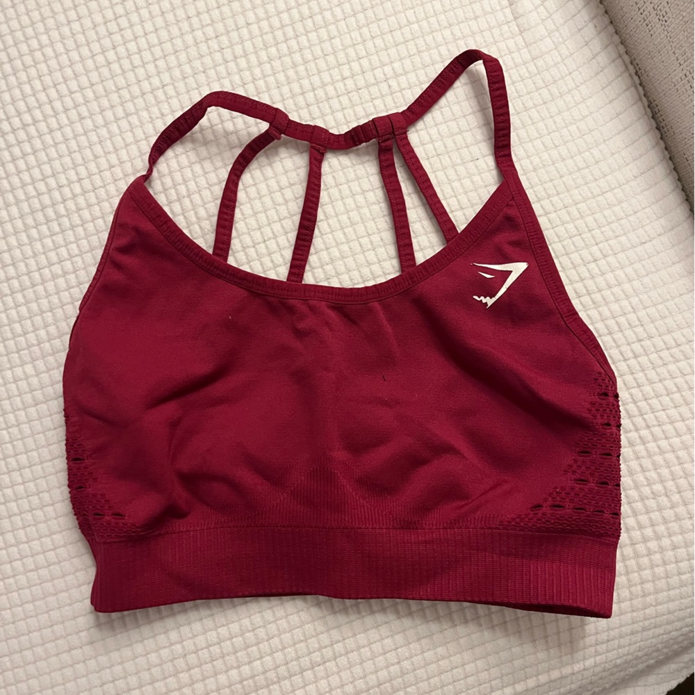 Gymshark Beet Energy Seamless Bra